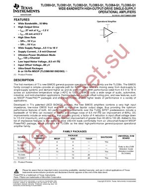 TLC084QPWPRQ1 datasheet  